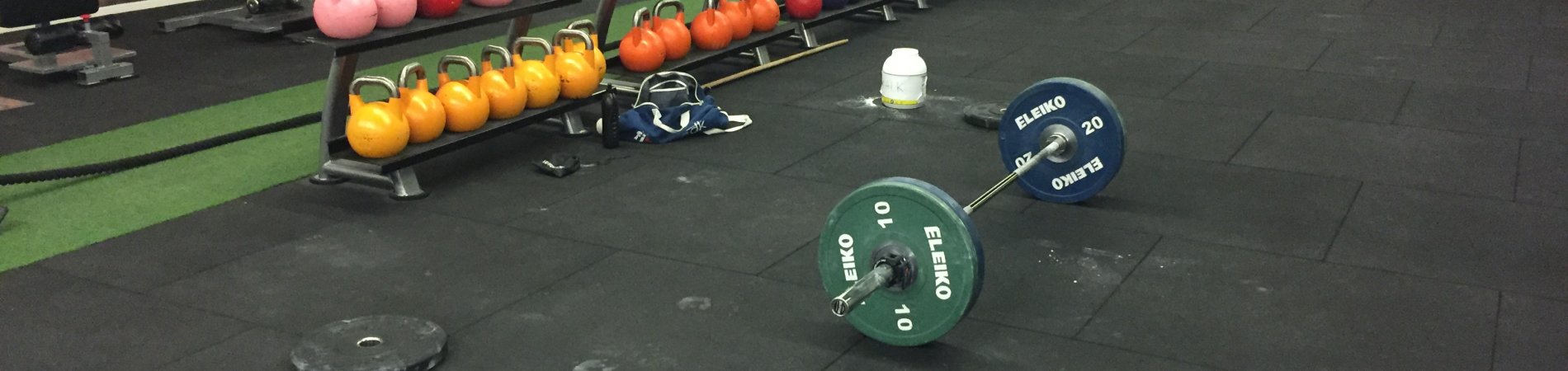 Sats City 2 Rubber tiles in crossfit box