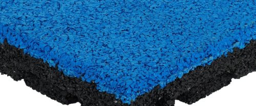 ErgoTile Quad 1000x1000x43 mm rubber tile, C3-EPDM blue
