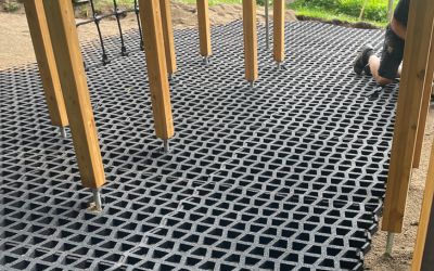 PlayNSafe Playground Safety Rubber Fall Grass Mats