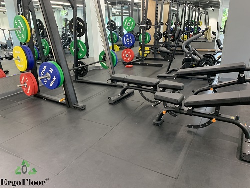 Thảo Điền Gym - Fitness rubber flooring