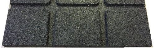 ErgoTile Quad 500x500x30 mm rubber tile with grooved bottom type D